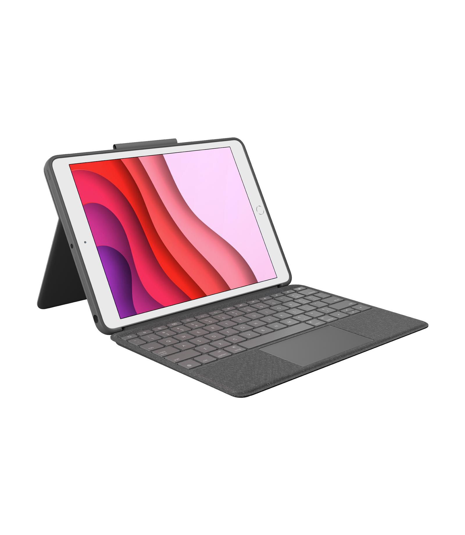 Logitech Combo Touch Backlit Keyboard Precision Trackpad Case for iPad (7th, 8th, 9th Gen)