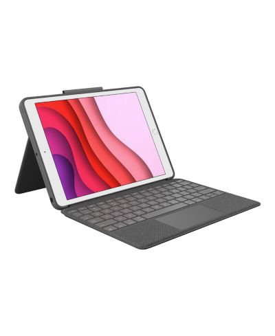 Logitech Combo Touch чехол для iPad (7-го, 8-го, 9-го поколения) с Trackpad и клавиатурой Graphite