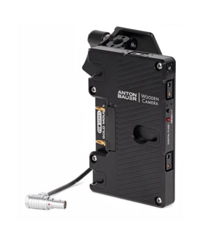 Деревянный слайд для аккумулятора камеры Wooden Camera Pro Gold Mount для камеры RED KOMODO