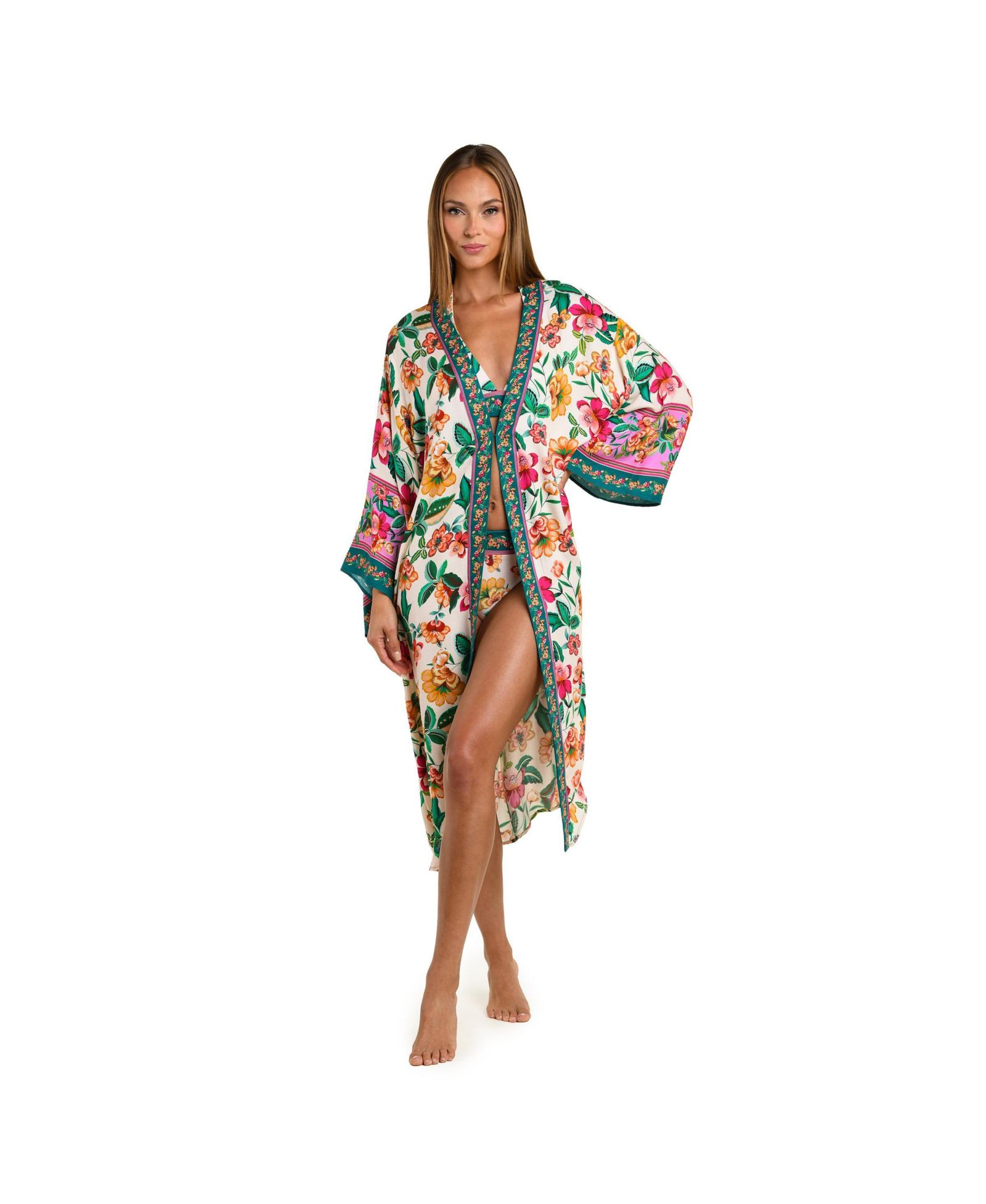 SUNSHINE 79 Women's ZEN GARDEN MIDI KIMONO
