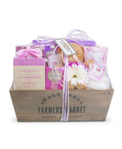 Alder Creek Gift Baskets Pampered Rose Self Care Gift Basket, 8-Piece