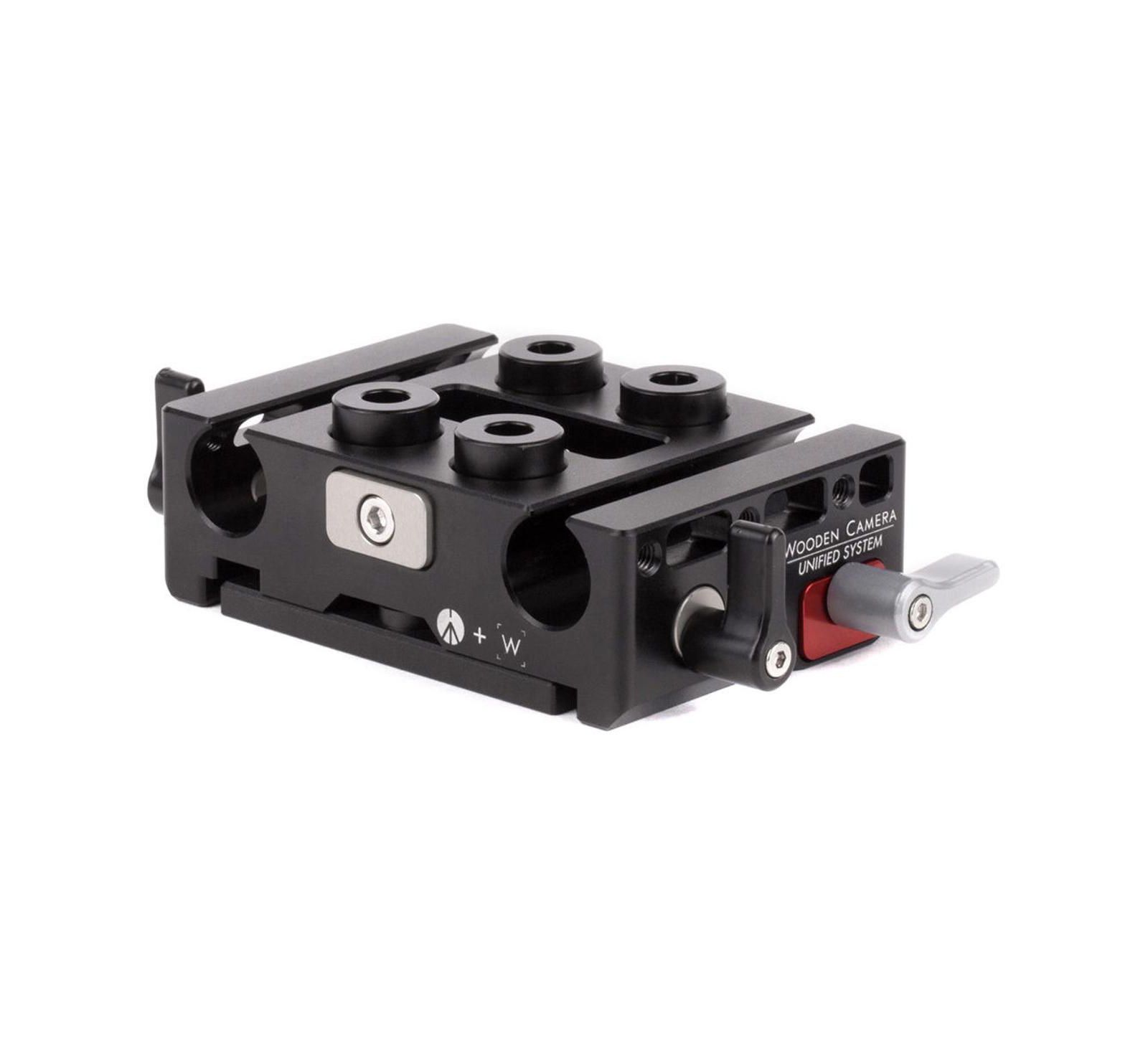 Wooden Camera Unified Height-Adjustable 15mm Baseplate for DSLR Cameras