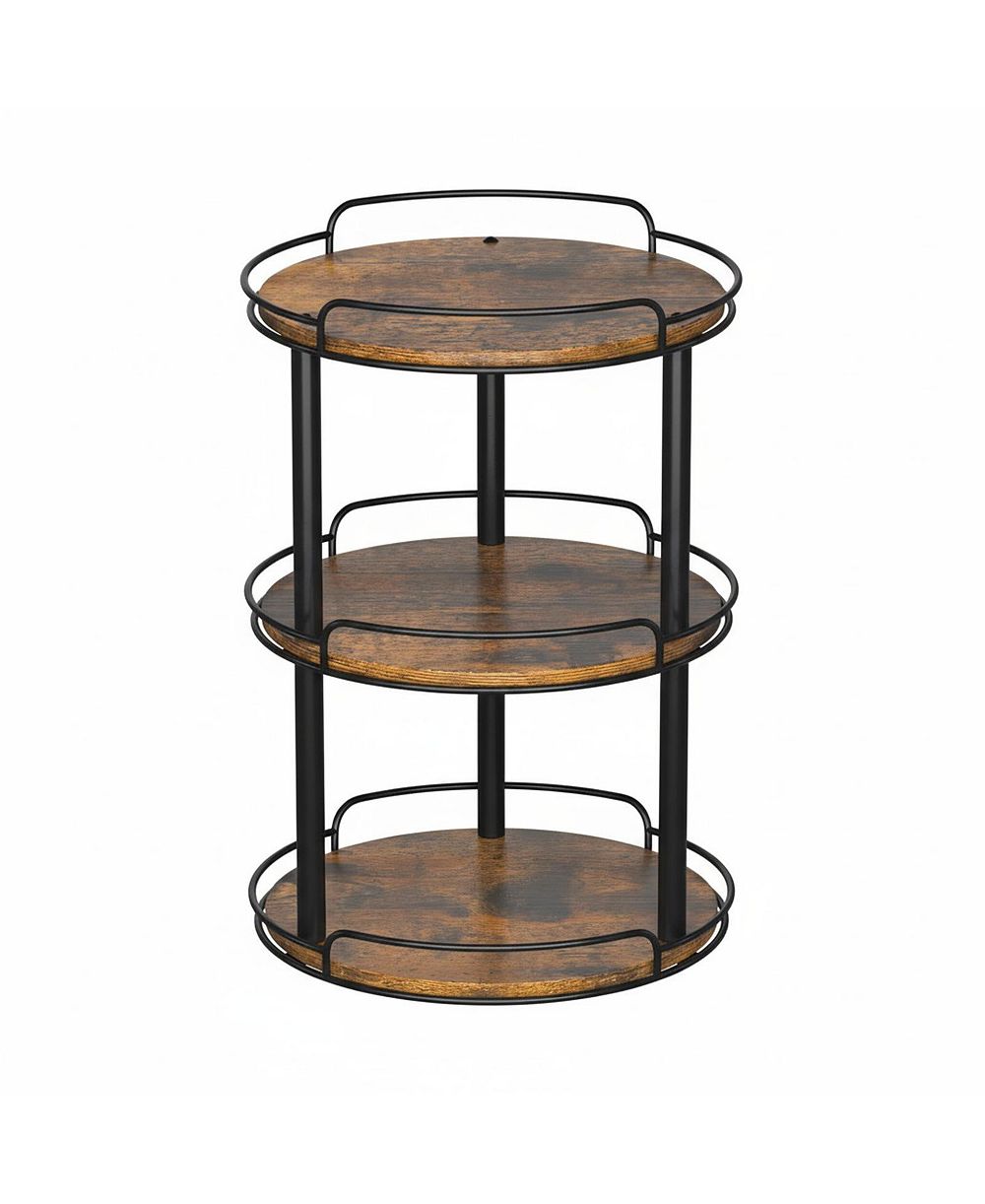 Органайзер Yigii 12.2'' 3 Tier Wood Lazy Susan для кухни и ванной