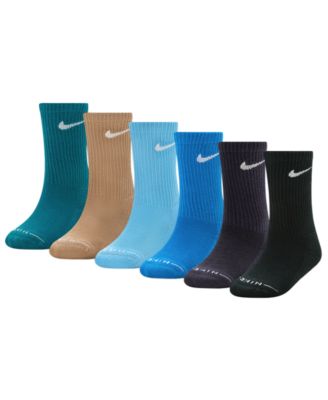 Носки Nike Dri-Fit Elevated Crew для мальчиков и девочек 4-7, 6-Pack