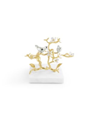 Michael Aram 7" Lovebirds Silver Gold Decorative Object