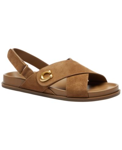 Женские сандалии COACH Women's Sculpted C Criss Cross Round Toe