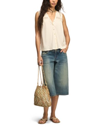 Lucky Brand Women's V-Neck Sleeveless Top