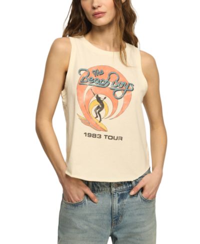 Lucky Brand Женский Beach Boys Crewneck Graphic Tank Top