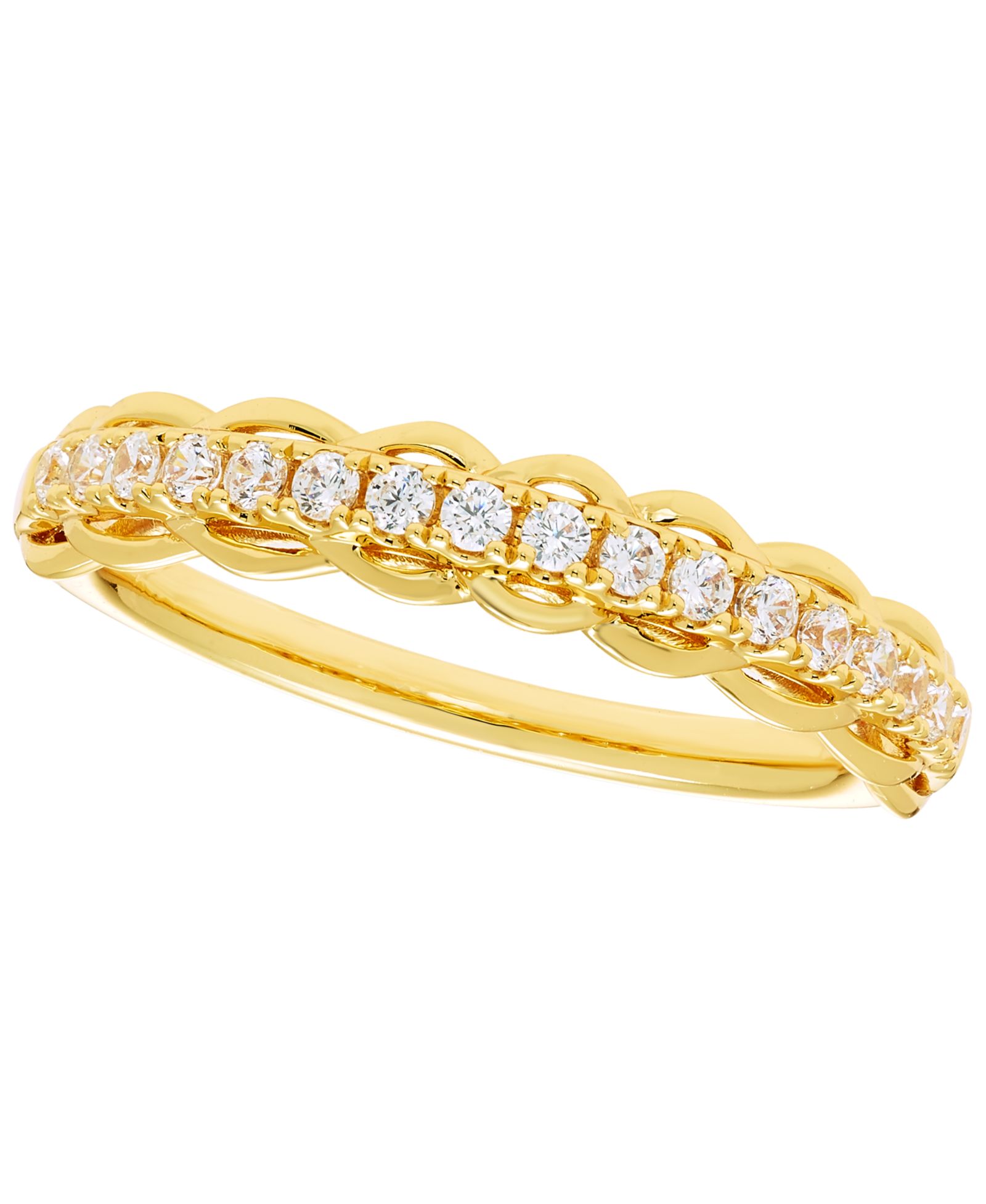 Кольцо с бриллиантом (1/4 ct. t.w.) в 10k Yellow Gold