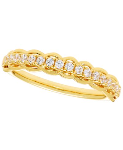 Кольцо с бриллиантом (1/4 ct. t.w.) в 10k Yellow Gold