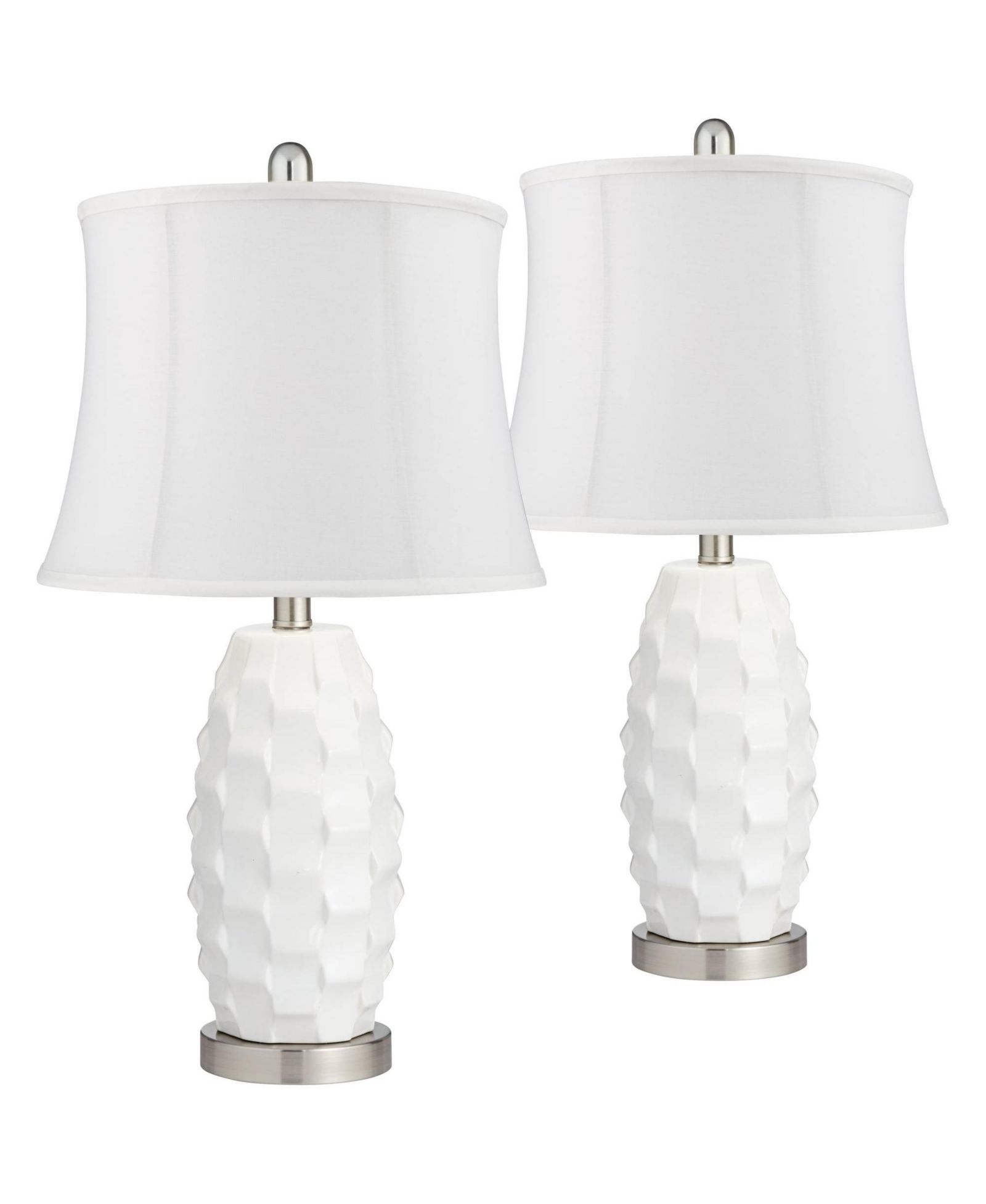 Набор из 2 настольных ламп 360 Lighting Modern Coastal, белые LED