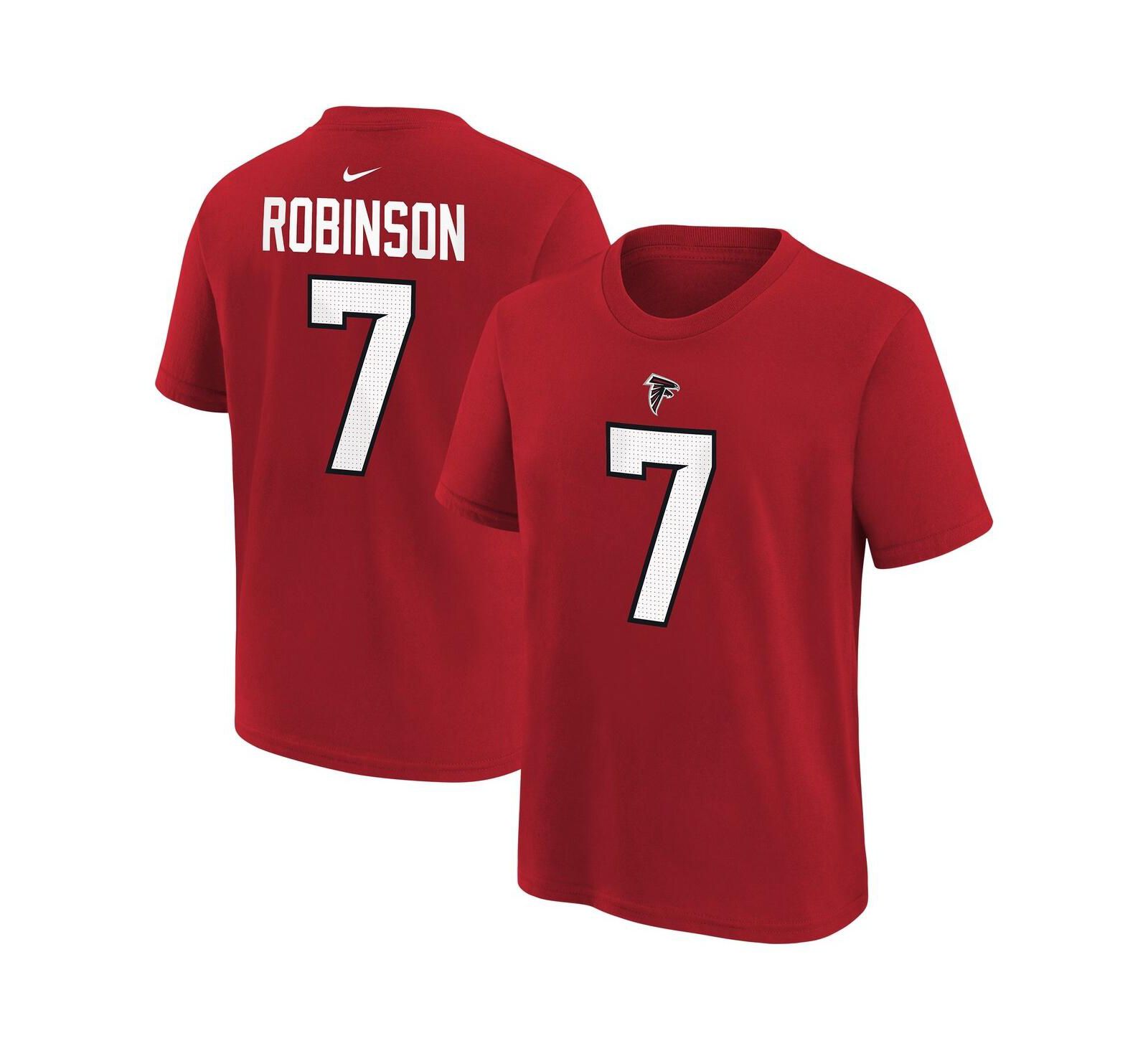 Nike футболка для мальчиков и девочек Bijan Robinson Red Atlanta Falcons