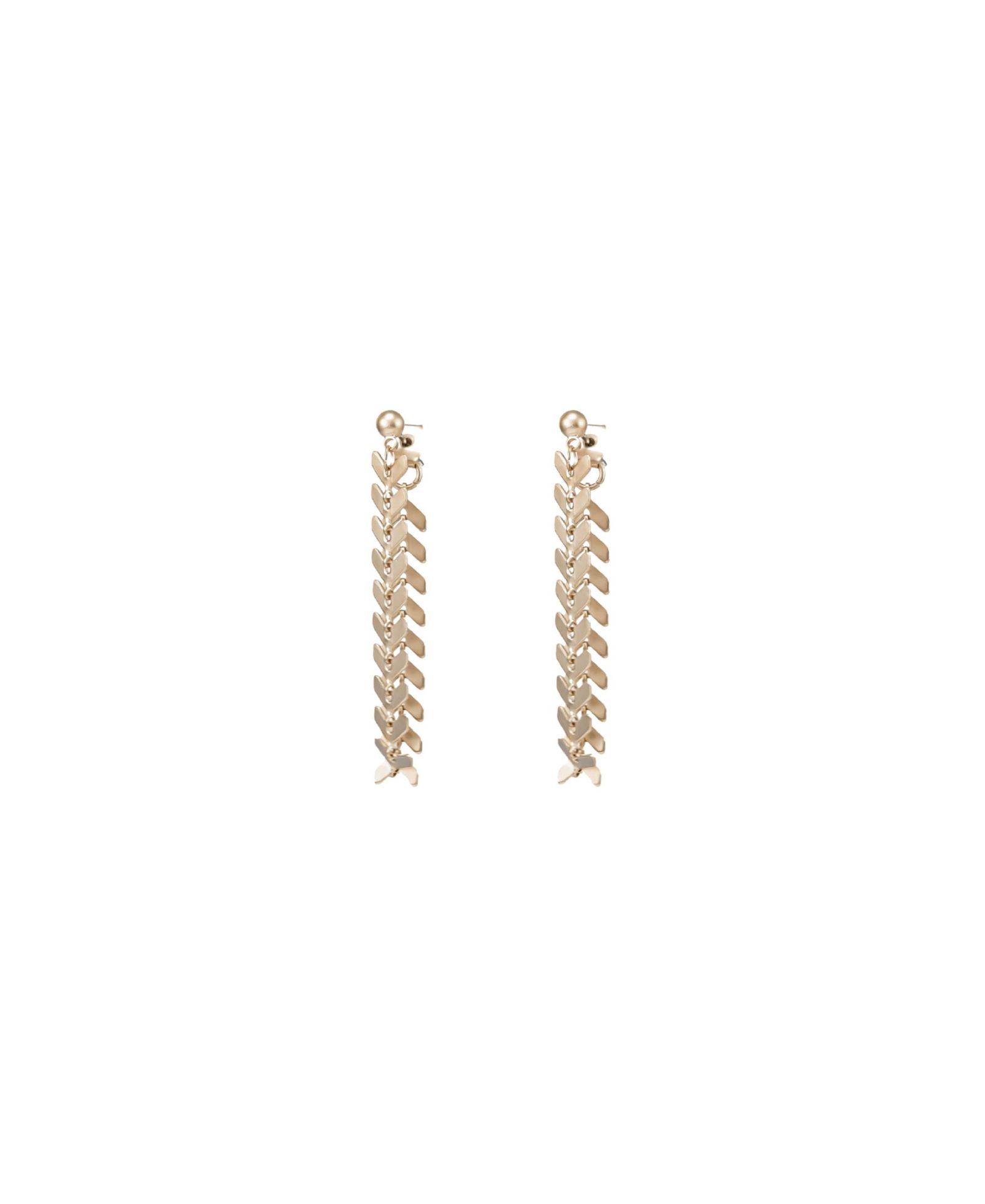 Bearfruit Jewelry Elara Chevron Drop Earrings Bold Trendy Statement