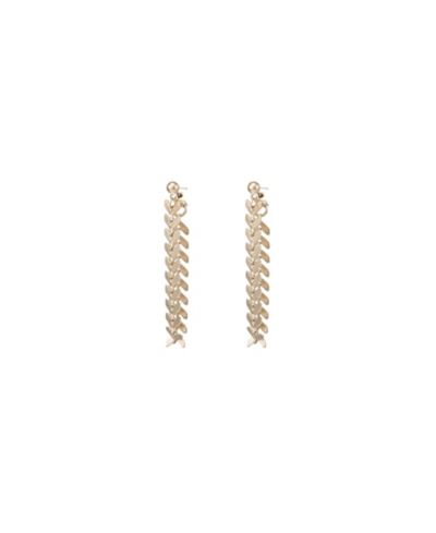 Bearfruit Jewelry Elara Chevron Drop Earrings Bold Trendy Statement