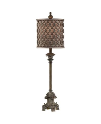 Настольная лампа Regency Hill French Candlestick Traditional Buffet с USB-портом, 34" Tall