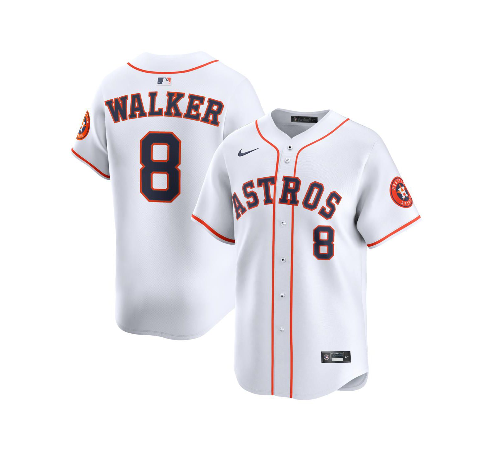 Nike Мужская джерси Christian Walker Houston Astros Home Limited Player, белая