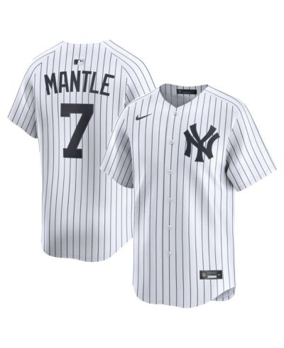 Nike Мужская джерси Mickey Mantle New York Yankees Home Limited, белая