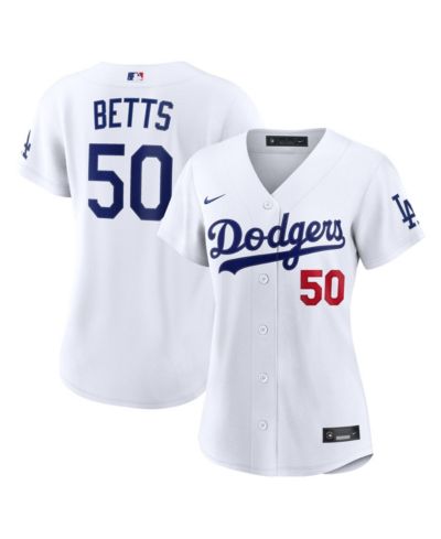 Nike Women's Mookie Betts White Los Angeles Dodgers Home Stadium Jersey