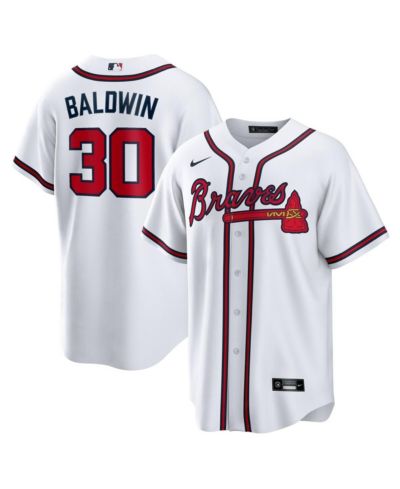 Nike Мужская реплика джерси Atlanta Braves Home Drake Baldwin, белая
