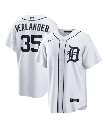 Nike Мужская джерси Detroit Tigers Home Replica, Justin Verlander, белая