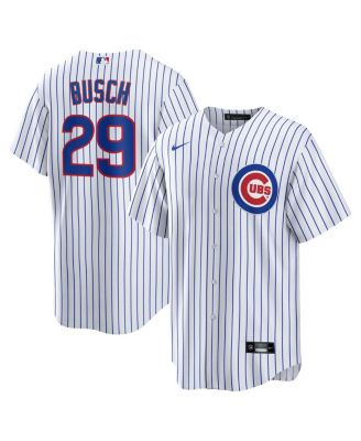 Мужская реплика домашней джерси Nike Chicago Cubs белого цвета с именем Michael Busch