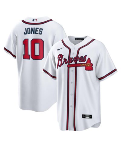 Джерси Nike Men's Chipper Jones White Atlanta Braves Home Retired Player Replica