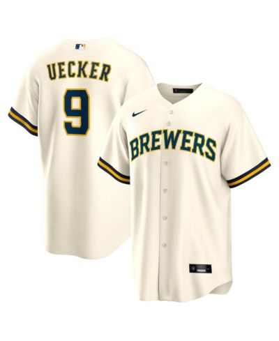 Nike мужская репличная домашняя джерси Bob Uecker Milwaukee Brewers, кремовая, вышедший в отставку игрок