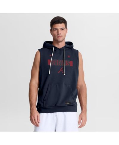Мужское бесрукавное худи Nike Atlanta Braves Authentic Collection Standard Issue Dri-FIT, темно-синее
