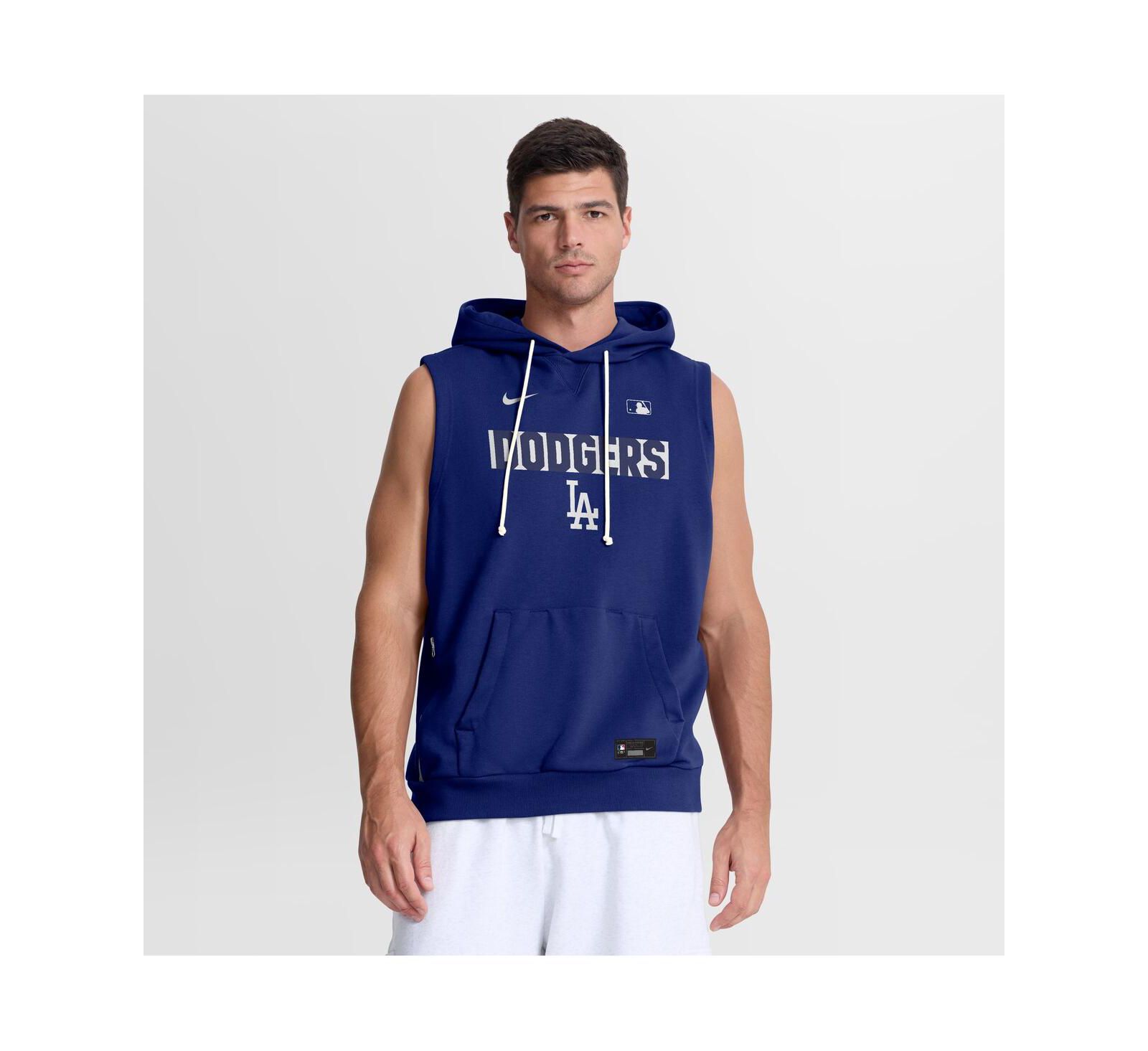 Мужской бесрукавный худи Nike Royal Los Angeles Dodgers Authentic Collection Standard Issue Dri-FIT