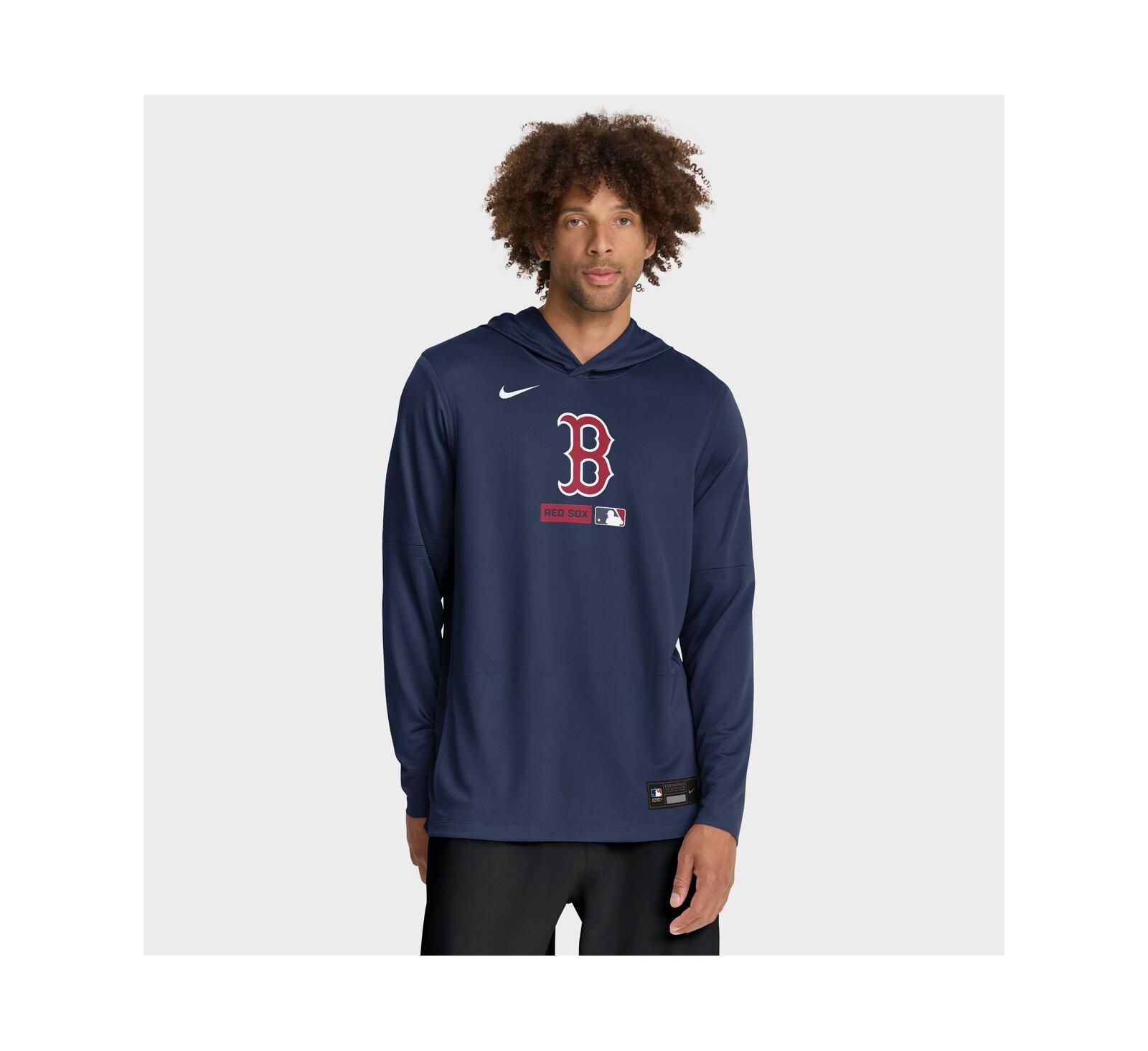 Мужское худи Nike Boston Red Sox Authentic Collection Dri-FIT Long Sleeve