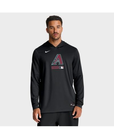 Мужская черная толстовка Nike Arizona Diamondbacks Authentic Collection Dri-FIT с длинным рукавом