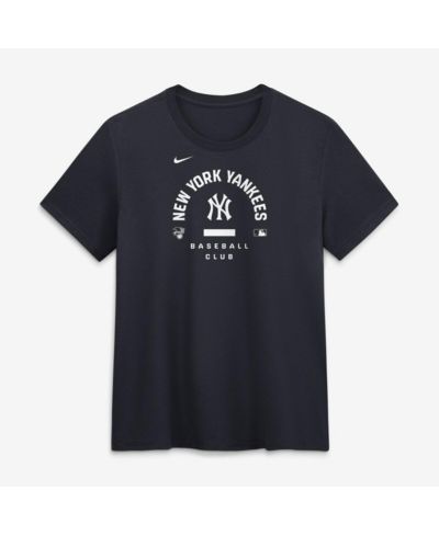 Nike Женская футболка New York Yankees Authentic Collection Dri-FIT Navy Tri-Blend