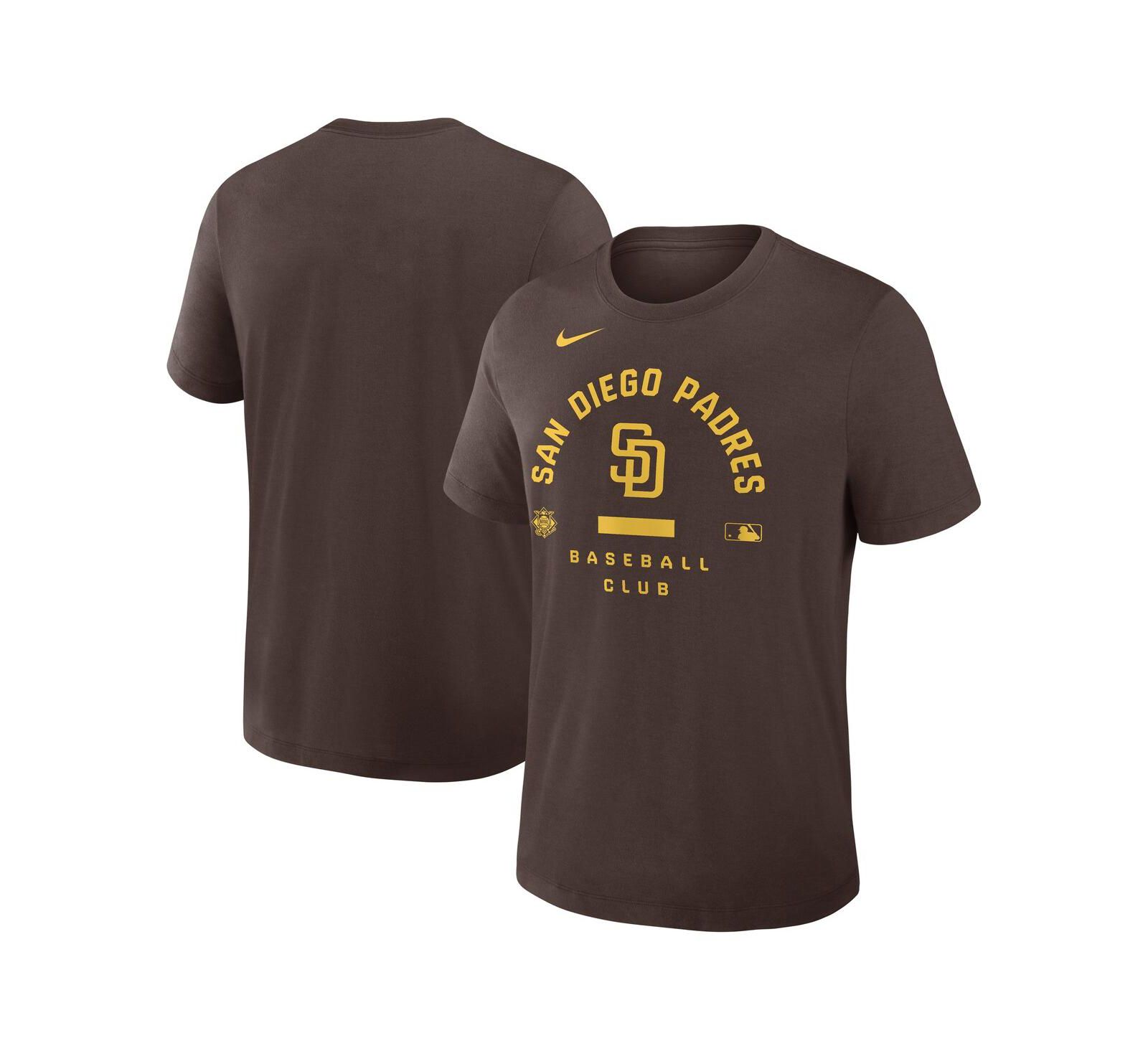 Мужская футболка Nike San Diego Padres Authentic Collection Dri-FIT, коричневая