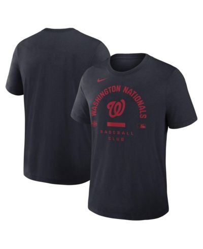 Мужская футболка Nike Washington Nationals Authentic Collection Early Work Tri-Blend Dri-FIT, темно-синий