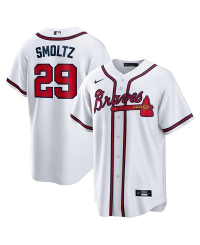 Мужская джерси Nike John Smoltz White Atlanta Braves Home Retired Player Replica