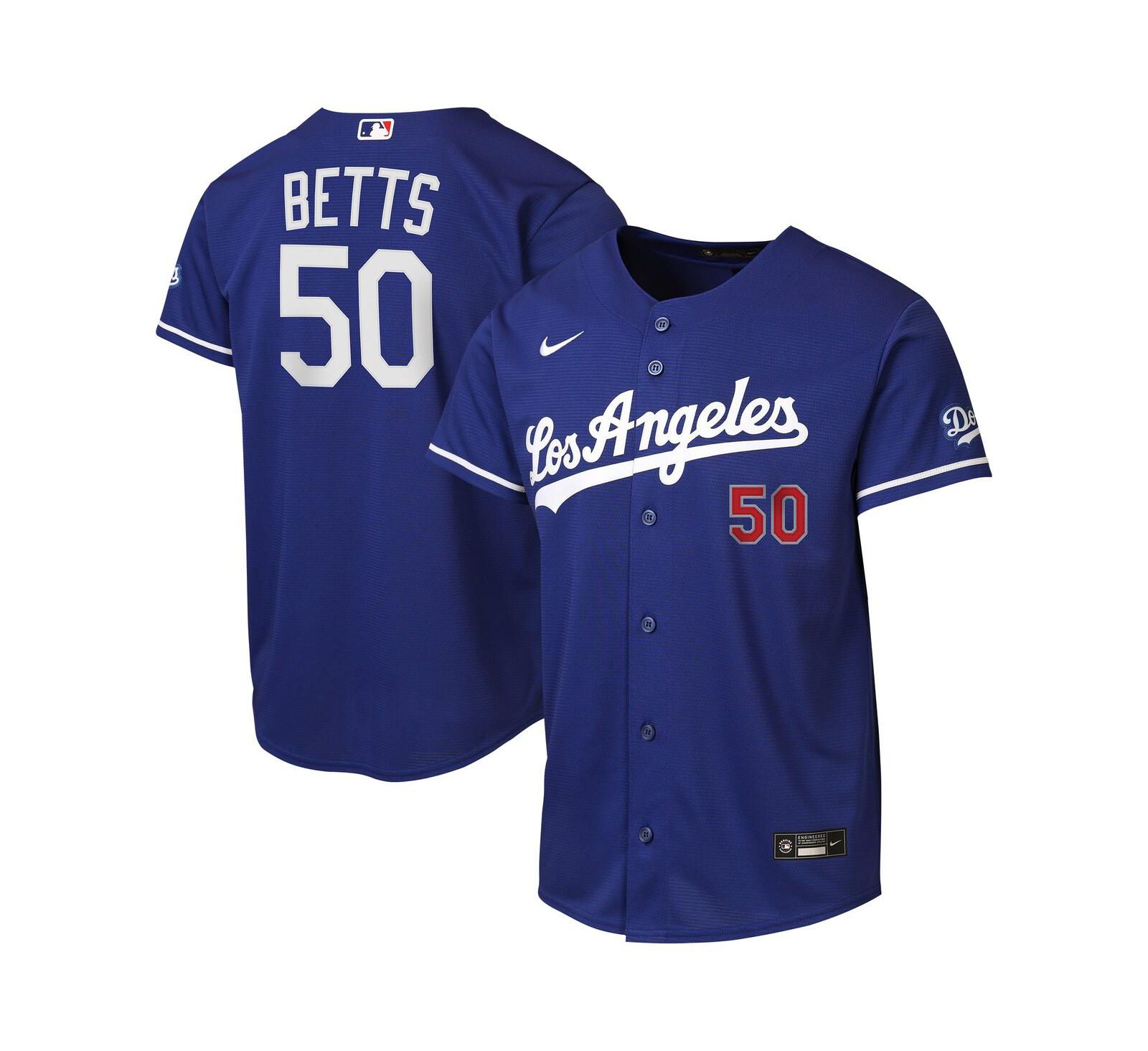 Майка Nike для мальчиков и девочек Mookie Betts Royal Los Angeles Dodgers Alternate Stadium
