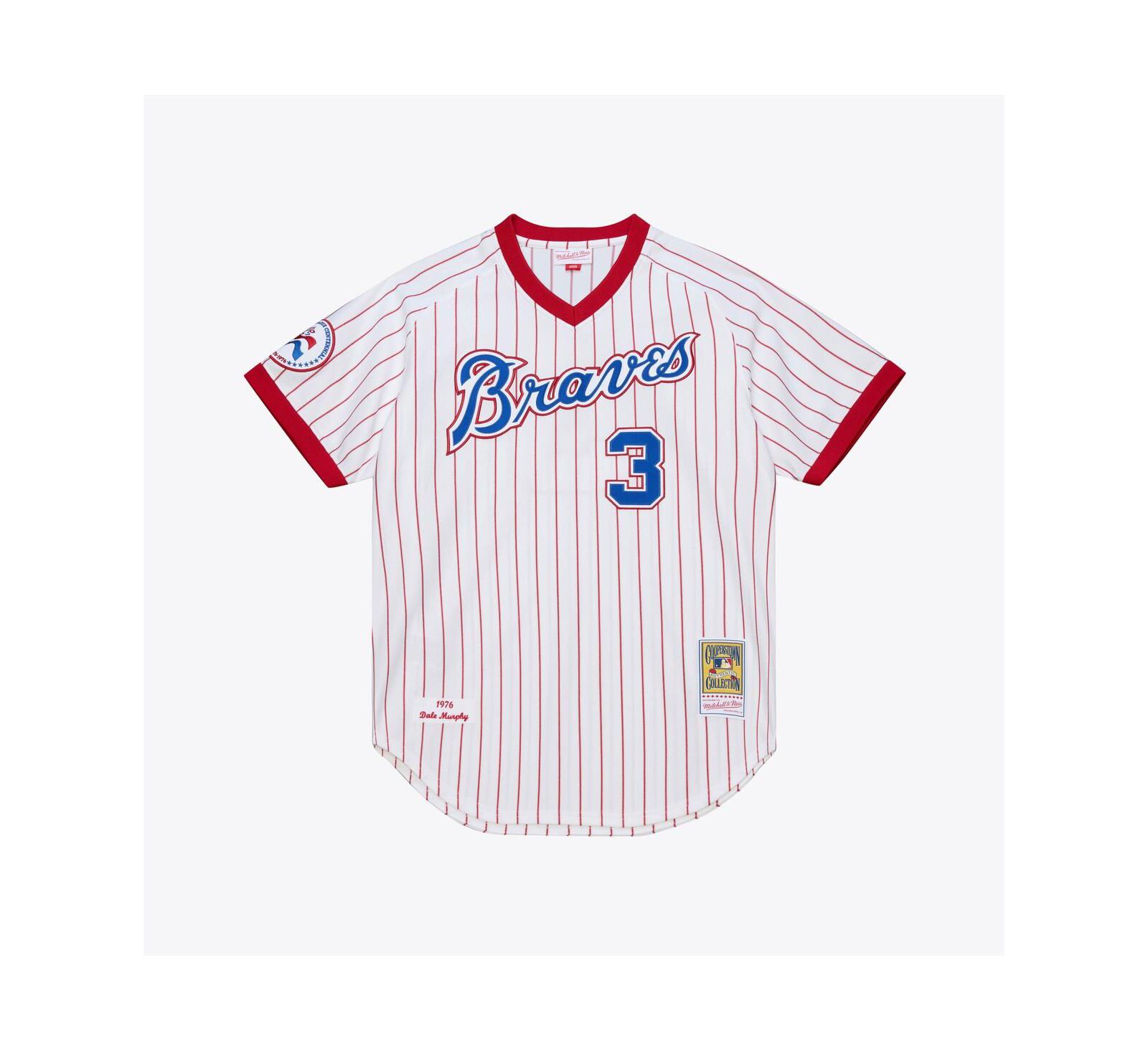 Мужская джерси Mitchell & Ness Dale Murphy White Atlanta Braves 1976 Authentic