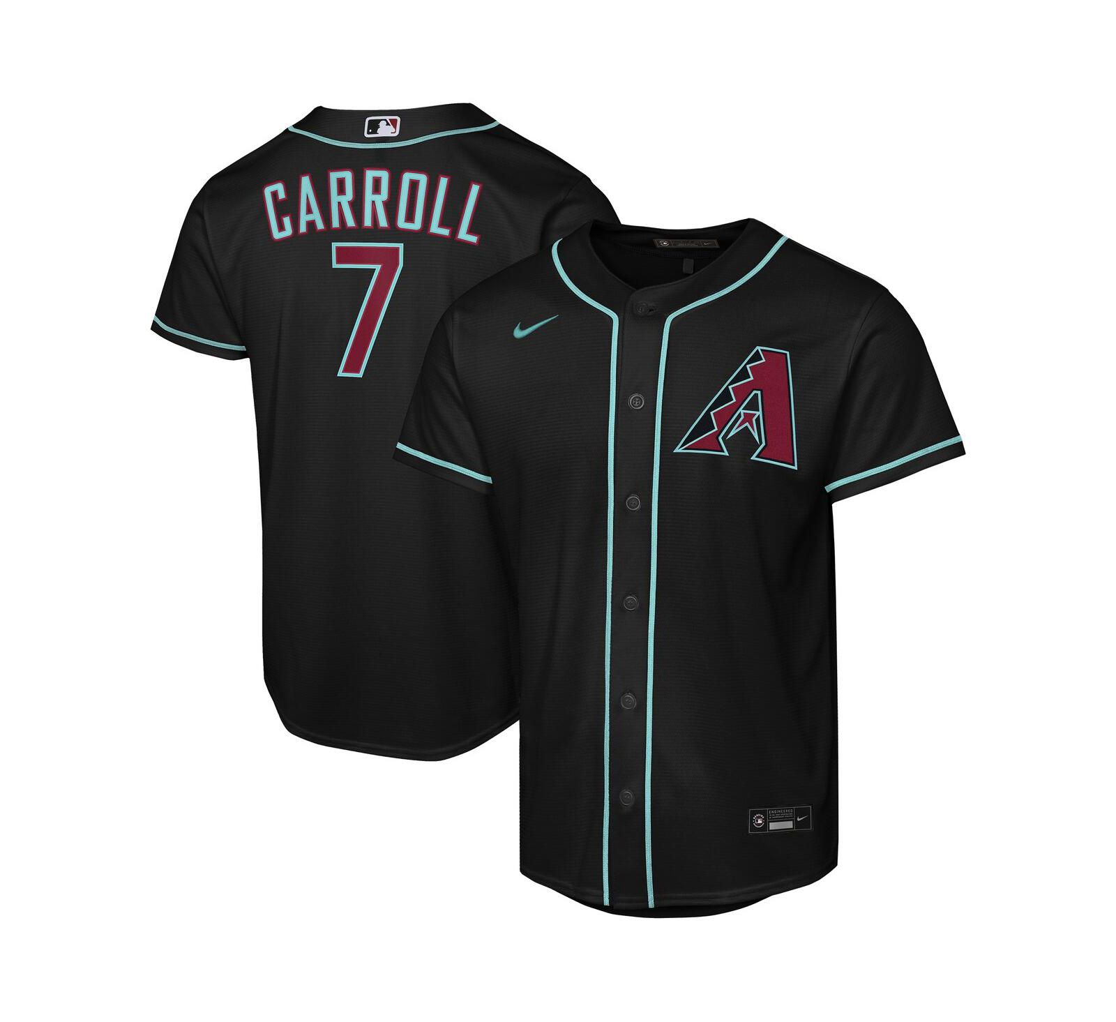 Детская спортивная джерси Nike Corbin Carroll Black Arizona Diamondbacks Alternate Replica