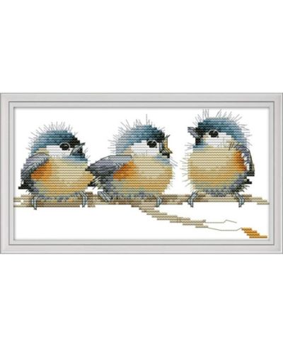 Набор для вышивания крестиком GNUADZ Three Birds, DIY аксессуары, подарок на Рождество