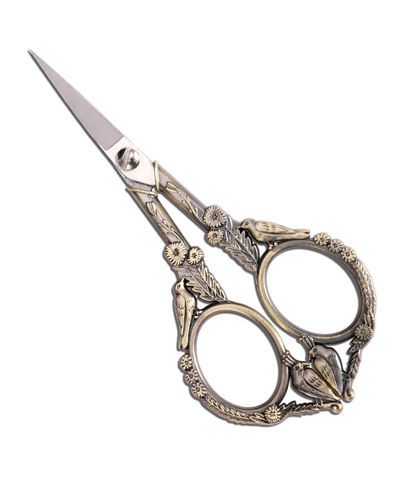 Ножницы для шитья GNUADZ Vintage Detail Shears Sewing Embroidery Craft Artwork Needlework Yarn Handicraft DIY Tool Thread Snips Rainbow Bird