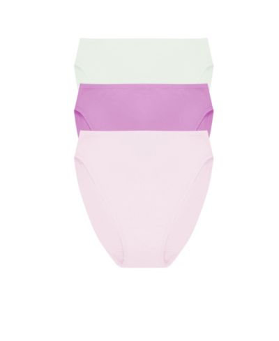 Natori Женские трусики Bliss Bare Cotton High Cut, 3 шт. в упаковке