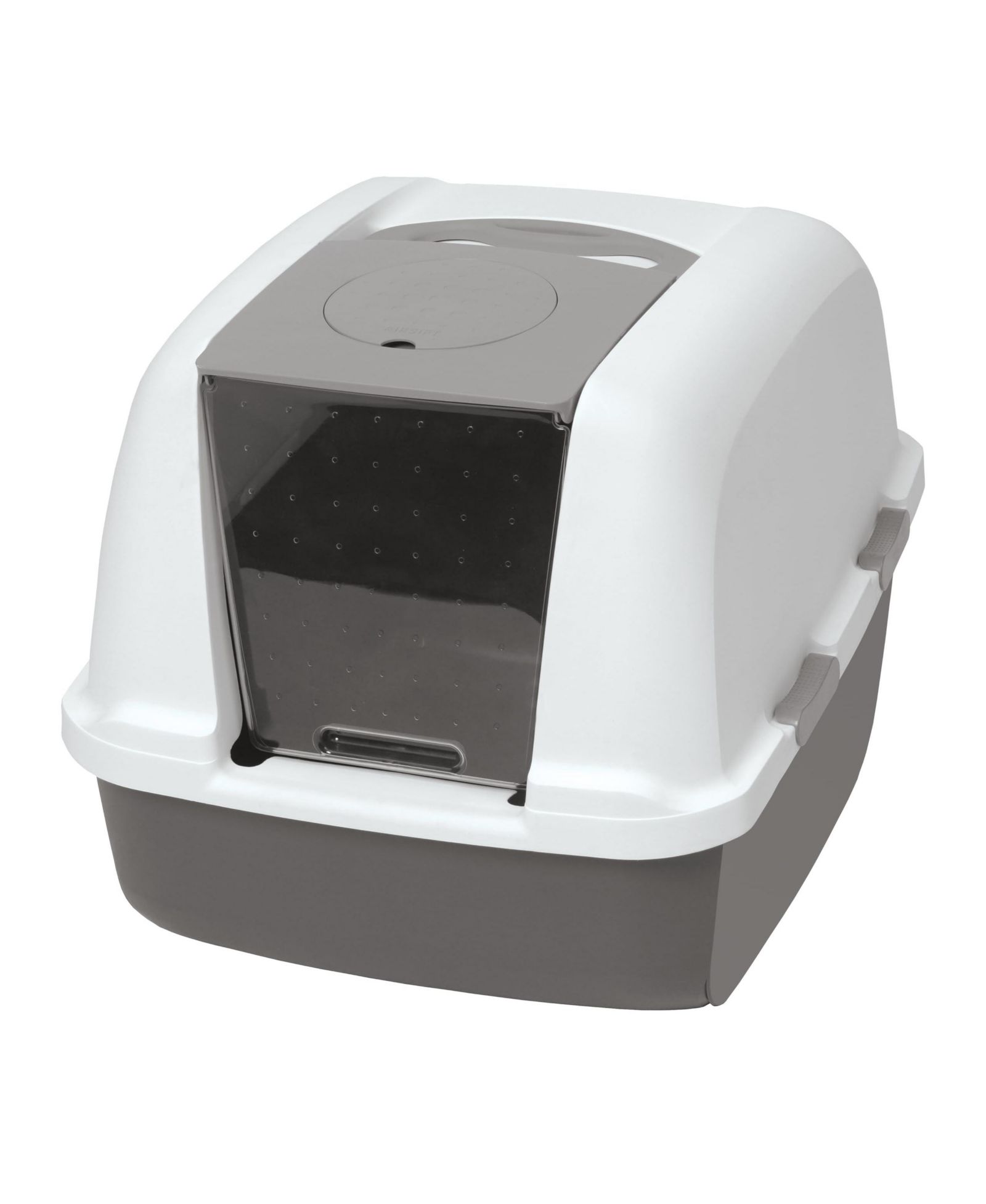 ARONKL Hooded Litter Pan Easy Access Cleaning Odor Filter Jumbo Multiple Cats BPA Free