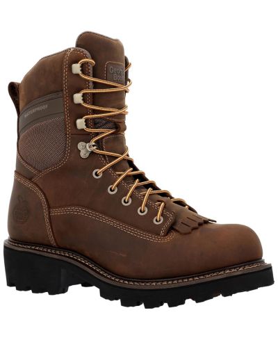 GEORGIA BOOT Мужские водонепроницаемые рабочие ботинки Core 37 9" Scalloped Heel