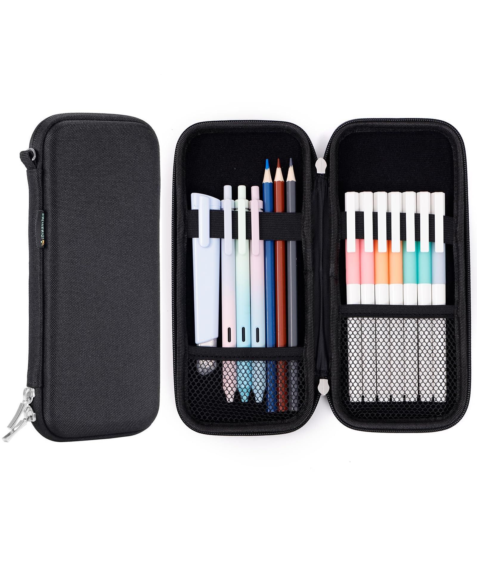 GNUADZ Hard Pencil Case Box Zipper Pen Carrying Durable Upgraded Standard