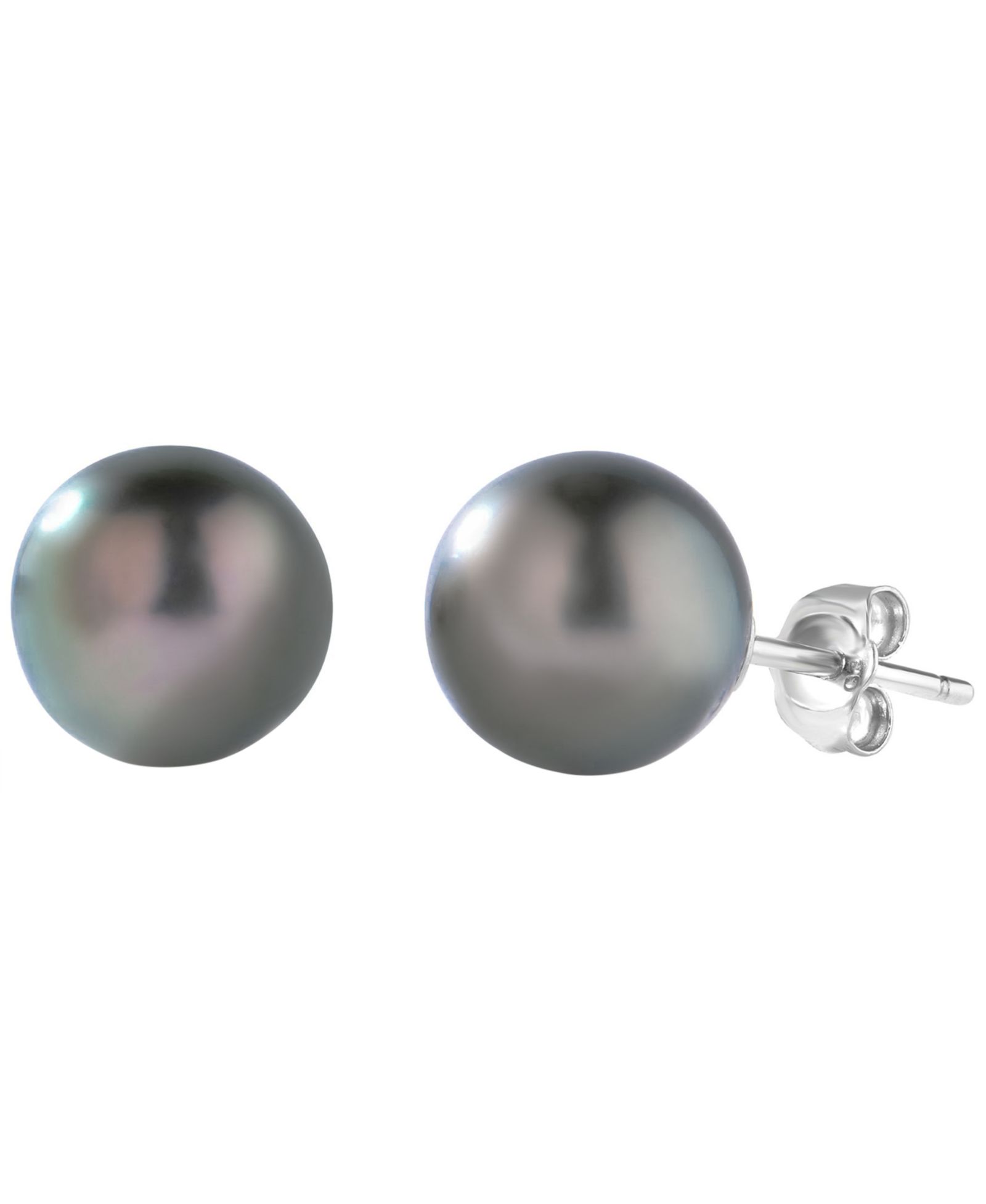 Серьги-гвоздики Macy's с таитянской жемчугом 8mm, 14k White Gold