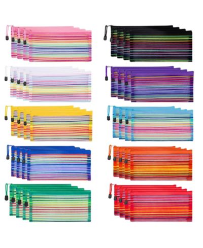 Мешочек для хранения GNUADZ, 40pcs Zipper Mesh Pouch, многофункциональный аксессуар