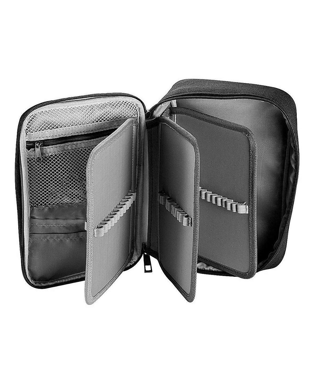 GNUADZ 72 slots Pencil Case Pouch Bag Holder Stationery Organizer Compartments Office Travel