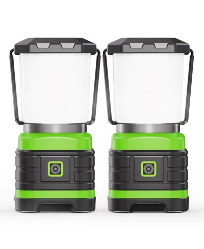 GNUADZ 2 Pack LED Camping Lantern Portable Emergency Flashlight Camping Outdoor Recreation Gear