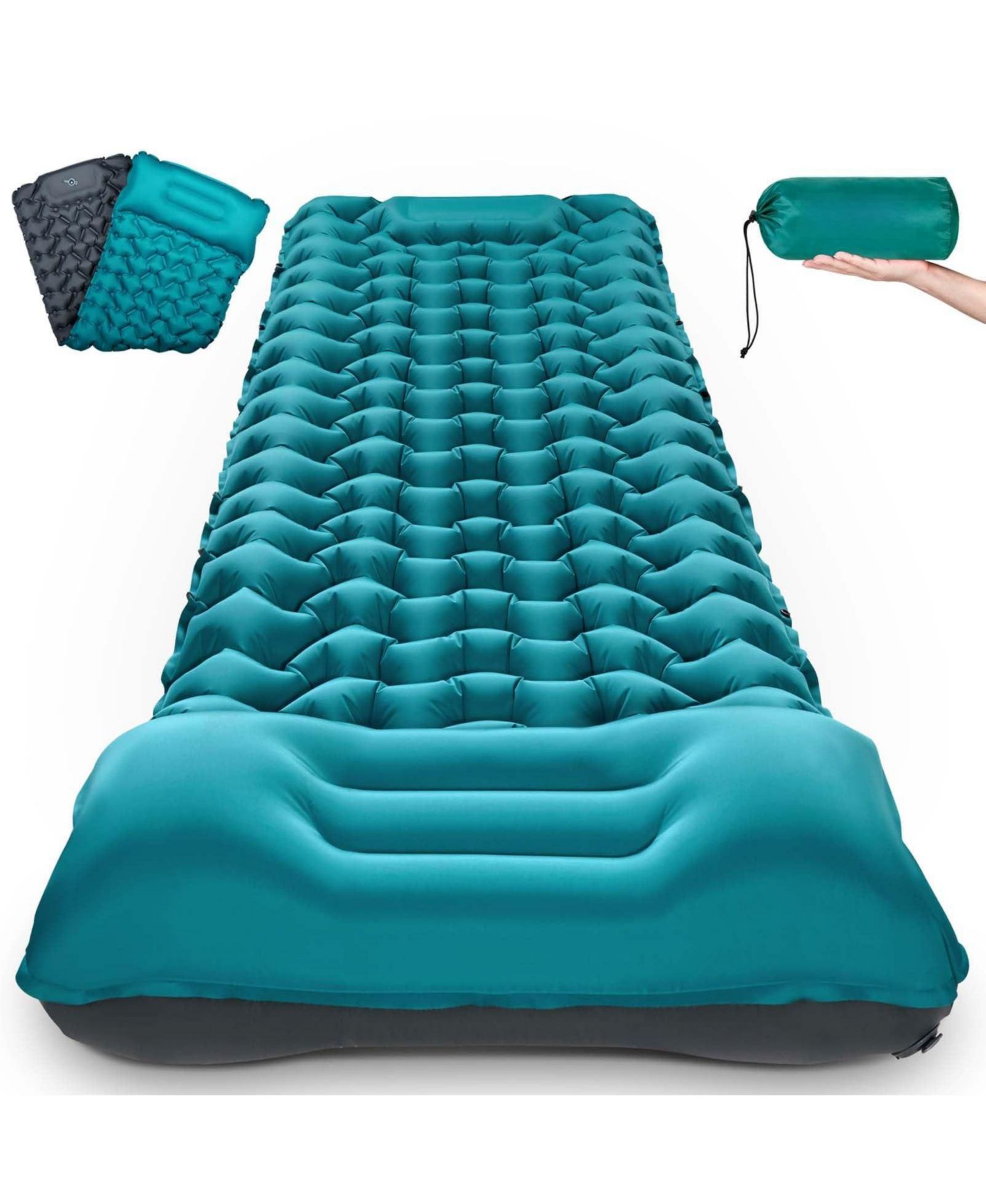 Самоналивной коврик для сна GNUADZ Self Inflating Sleeping Pad с насосом для кемпинга и походов