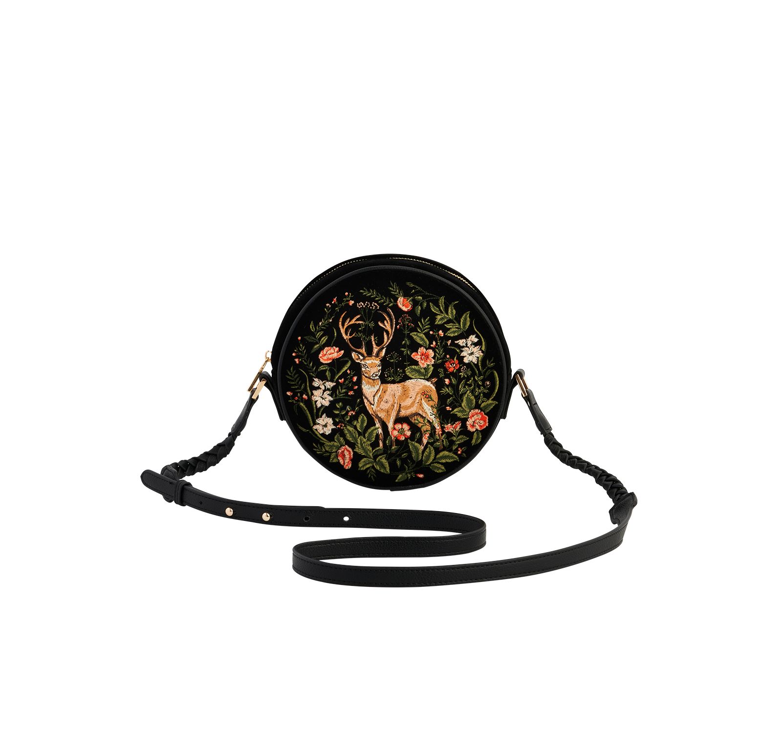 Fable England Aurora Fawn вышитая круглая сумка